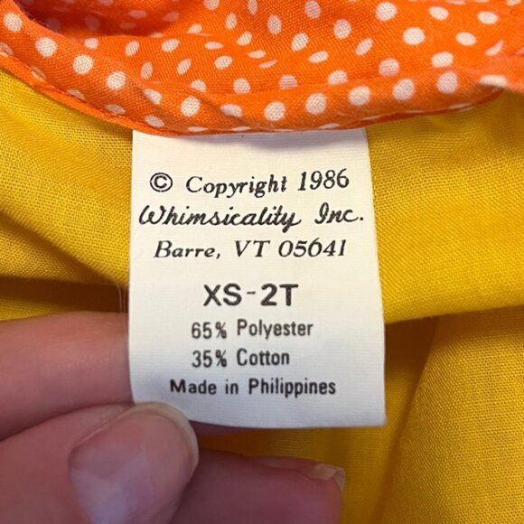 Vintage 1980s Baby Toddler Pumpkin Halloween Costume Romper with Hat - Picture 10 of 11